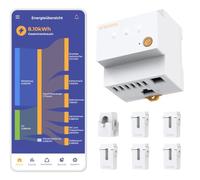 Monitor energia monofase, espandibile a trifase, fino a 40 canali,modulare, | accesso cloud/locale, compatibile Home Assistant/openWB/evcc, LAN/Wi-Fi, antenna esterna, Ultra-Slim CT, DIN