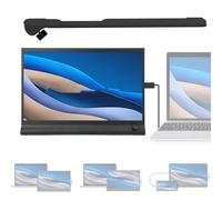 Monitor Esterno, Dispositivo Di Display Leggero A Colori Fedeli 39,6 Cm, Monitor Estensore Schermo Per Computer Portatile, PC, Tablet, Media, Casa, Interno, Entusiasti E Famiglia