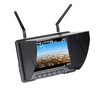 Monitor Flysight Black Pearl Diversity RC801 FPV Monitor con DVR in 5,8 Ghz 40CH 7 pollici FPV Screen Receiver Batteria integrata per RC Racing Drone DJI Phantom Airplane (SMA ANT)