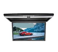 Monitor for auto con schermo LCD HD da 17,3 pollici, lettore video MP5 multimediale, montaggio a soffitto, TV sul tetto, collegamento specchio(Black)