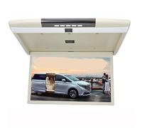 Monitor for auto con schermo LCD HD da 17,3 pollici, lettore video MP5 multimediale, montaggio a soffitto, TV sul tetto, collegamento specchio(Beige)
