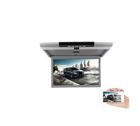 Monitor for auto da 17,3 pollici Schermo LCD HD Soffitto for automobile Display for montaggio su tetto TV multimediale Lettore video for Collegamento IR FM Viaggi in famiglia(17 Mirroring Grey)