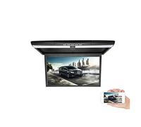 Monitor for auto da 17,3 pollici Schermo LCD HD Soffitto for automobile Display for montaggio su tetto TV multimediale Lettore video for Collegamento IR FM Viaggi in famiglia(17 Mirroring Black)