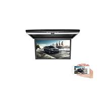 Monitor for auto da 17,3 pollici Schermo LCD HD Soffitto for automobile Display for montaggio su tetto TV multimediale Lettore video for Collegamento IR FM Viaggi in famiglia(15 Mirroring Black)
