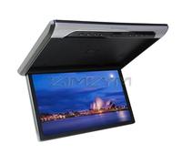 Monitor for auto da 19 pollici 1920 * 1080P con schermo LCD tetto, lettore MP5 ribaltabile monitor soffitto HD, TV for accessori for e autobus(Black)