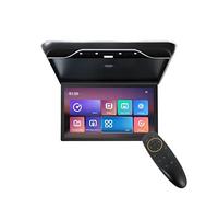 Monitor for auto da 19 pollici Car Video Playe 1080P Multimedia TV soffitto Display for montaggio sul tetto del veicolo Retroilluminazione Film per bambini(Black Monitor)