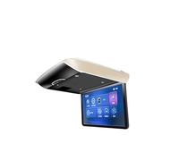 Monitor for auto pieghevole automatico Schermo IPS da 17,3 pollici Lettore video for elettrico TV a soffitto Display for montaggio sul tetto USB FM Monitor del sedile posteriore(17.3 inch Beige)