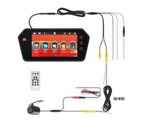 Monitor For Lettore MP5 Da 7 Pollici Con Fotocamera E Video HD, Monitor For Specchietto Retrovisore E Specchietto Retrovisore For Auto Con Di Parcheggio For Telecamera Facile Da Usare(711M-BF-6M)