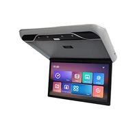 Monitor for montaggio su tetto for auto HD 1080P 19 pollici Montaggio a soffitto Flip Down Overhead Screen Lettore multimediale MP5 WIFI/Bluetooth Monitor del sedile posteriore(19 inch Gray)