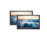 Monitor for poggiatesta Schermo IPS da 13 pollici Display del veicolo con Out Mirroring Lettore video for auto for sedile posteriore Viaggi in famiglia(2 PCS Black 11.6)