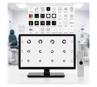 Monitor for screening della vista, display for l'esame oculistico digitale | Comandi touch, telecomando con batterie, base stabile, for università(18.5in)