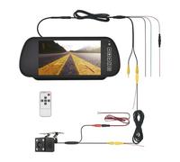 Monitor For Specchietto Retrovisore Da 7 Pollici Con Telecamera For Di Backup For Parcheggio Auto Schermo LCD TFT HD Universale Trasmissione Stabile Del Segnale(701B-4LED-6M)