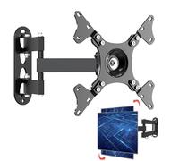Monitor Full Motion TV - Braccio articolazione - Estensione girevole 'inclinazione - Supporto da parete regolabile | LED LCD TV Monitor Wall Mount, supporto TV ad alte prestazioni per home theater