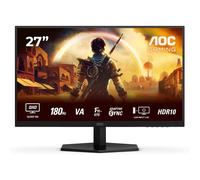 AOC Gaming Q27G42XNE - Monitor Quad HD da 27 pollici, 180 Hz, 1 ms, FreeSync Prem., HDR10 (2560x1440, 2x HDMI 2.0, 1x DisplayPort 1.4) nero