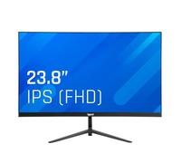 iggual Monitor UltraSlim 23,8", FHD, 75Hz, IPS LED, (1920x1080, 250cd/m² VESA 75x75mm, HDMI, VGA), senza cornice, colore nero