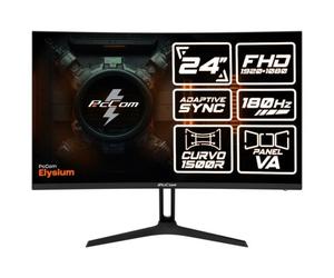 Monitor Gaming PcCom Elysium 23,6 Curvo VA FHD 180Hz AdaptiveSync Anti-Luce Blu - Nouvo