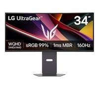 LG Ultragear™ 34G600A-B.AEU - Schermo PC Gaming da 34" - Lastra VA risoluzione QHD (3440 x 1440), 5ms GtG 160Hz, HDR 10, sRGB 99% (CIE1931), FreeSync Premium