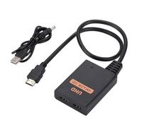 Monitor HD Splitter, HD Splitter 1 in 2 Uscite | Adattatore HD 1 Ingresso 2 Uscite, Hub Splitter HD da 1 a 2 vie, Distributore 4K HD per HDTV, Monitor, Proiettore