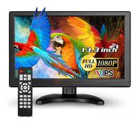Monitor HDMI VGA Schermo LCD TFT 13.3" POLLICI 1080p Altoparlante BNC USB RCA