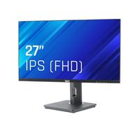 iggual - Monitor girevole 27" Schermo IPS LED Pivotante - Risoluzione Full HD 100 Hz. - Formato 16:9, regolabile in altezza. Rotazione di 45° / rotazione di 90° e inclinazione di 15° a +20°