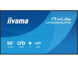 Monitor IIYAMA 55 3840x2160, uhd va android 14 os Codice: LH5564UHS-B1AG