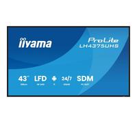 iiyama ProLite LH4375UHS-B2AG Display per segnaletica digitale 4K da 43" con funzionamento 24 ore su 24, 7 giorni su 7, sistema operativo Android, funzione Signal FailOver e slot Intel® SDM.