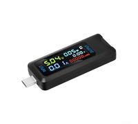 Monitor in tempo reale 0-8A del tester di volt del USB dello schermo di IPS (porta di tipo C)