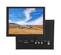 Monitor Industriale Interamente in Metallo FHD da 8 Pollici, Schermo Touch con Resistenza TFT 4:3 con Rapporto di Contrasto: 1000:1, Monitor per Film Domestici per PC, TV,