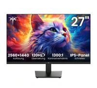 Monitor KTC da 27 pollici, 2K QHD, IPS, 100 Hz, supporto HDR10, ampia gamma di colori, regolazione ergonomica dell'inclinazione, supporto VESA, per lavoro e gioco