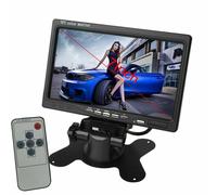 MONITOR LCD 7" POLLICI TFT AUTO CAMPER POGGIATESTA A COLORI BASE REGOLABILE