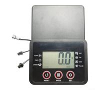 Monitor LCD Bici con Tablet, Contatore Wireless Monitor LCD Bici | Supporto integrato tablet, display chiaro 66x35mm, per traccia velocità per tempo distanza, nero elegante