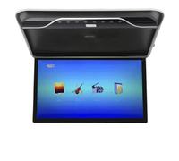 Monitor LCD da tetto for auto 19 pollici, ribaltabile, controllo touch, luce ambiente, ingresso USB(Black)