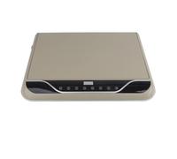 Monitor LCD da tetto for auto 19 pollici, ribaltabile, controllo touch, luce ambiente, ingresso USB(Gray)