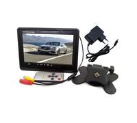 MONITOR LCD TFT 7" A COLORI AUTO CAMPER X POGGIATESTA TELECOMANDO E CARICATORE