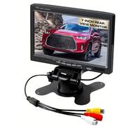 MONITOR LCD TFT 7" POLLICI CON TELECOMANDO DOPPIO INGRESSO VIDEO RETROMARCIA AV