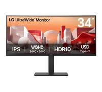 Monitor LG 34BA75QE-B 34" Wide Quad HD 3440x1440 IPS Curvo HDR10 USB-C 90W Nero