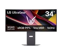 LG Ultragear™ 34G600A-B.AEU - Schermo PC Gaming da 34" - Lastra VA risoluzione QHD (3440 x 1440), 5ms GtG 160Hz, HDR 10, sRGB 99% (CIE1931), FreeSync Premium