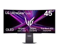 LG Ultragear™ 45GX900A-B.AEU - Schermo PC Gaming da 45" - Lastra OLED risoluzione QHD (3440 x 1440), 0,03ms 240Hz, DisplayHDR™400 True Black, DCI-P3 98,5% (CIE1976), FreeSync Premium Pro, G-Sync