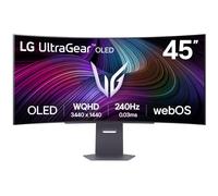 LG UltraGear™ 45GX90SA-B - Schermo PC da gaming curvo da 45" - pannello OLED risoluzione WQHD (3440x1440), 0.03 ms GtG 240Hz, DisplayHDR™ TrueBlack 400, DCI-P3 98.5% (CIE1976), AMD FreeSync Premium