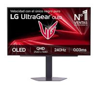 LG UltraGear OLED 27GX704A Monitor Gaming 27" QHD (2560x1440), 240Hz, 0,03ms (GtG), OLED, G-Sync, FreeSync Premium Pro, VRR, HDR 400 True Black, HDMI 2.1, DisplayPort, Hub USB, AUX, Nero