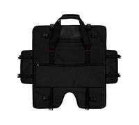Monitor Maying Case - Borsa da viaggio per computer protettiva imbottita, tracolla regolabile | scatola di trasporto dello schermo resistente per monitor da 20-24 pollici, tasche multiple coppia, nero
