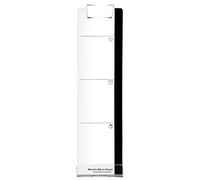 Monitor Memo Board - Sticky Note Holder | Acrylic Transparent Computer Monitor Side Panel | Side Mount Clear Message Organizer Adhesive Desk Accessories For Office Phone Task | Message Pad Friendly
