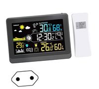 Monitor meteorologici multifunzionali dotati display a colori per l'andamento della temperatura, umidità della pressione, ora radio e degli indicatori umidità delle fasi lunari