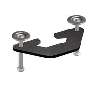 Monitor Mount Plate - 4.92 Inch Desk Support Bracket | Steel Reinforcement Plate - Sturdy Monitor Mount Support Plâte with Clamp Stability for Desks Preventing Wobble and Damage in Home Office Setups