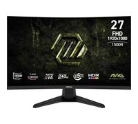 MSI MAG 275CF X24 Gaming Monitor 27" 1920 x 1080 (FHD), 240 Hz, sincronizzazione adattiva, compatibile HDR, HDMI, porta VGA, montaggio VESA, inclinabile, telaio sottile su 4 lati, 0,5 ms, nero