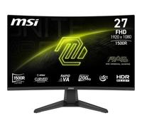MSI MAG 276CF E20 Display Gaming curvo FHD da 27" - Lastra Rapid VA 1920 x 1080 1500R, 200 Hz, 0,5 ms, HDR Ready, HDMI 2.0b, DP 1.2a, senza bordo, inclinabile, compatibile con VESA, nero