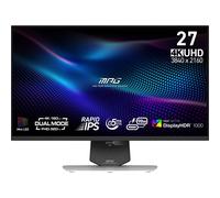 Monitor MSI MPG 274URDFWDE E16M 27" UltraHD 4K 160Hz IPS tempo risposta 0,5 ms Bianco Nero