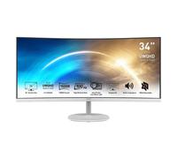 MSI Pro MP341CQWDE 86,4cm (34") UWQHD VA Office Monitor Curved 21:9 HDMI/DP 100Hz [Energieklasse G] (9S6-3PB2CT-038)