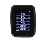 Monitor Multifunzione per la qualità 'aria Interna Wifi Rilevatore di Anidride Carbonica CO2 CO2 PM2.5 HCHO TVOC Misuratore di umidità della Temperatura