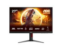 AOC Gaming Monitor 27G4HA 27 pollici 1920x1080, FHD, 200Hz, Fast IPS Panel, 1ms GtG, Speakers, Height Adjustment, (HDMI2x 2.0 DP 1x 1.4) HDR10, G-Sync Compatible, Nero